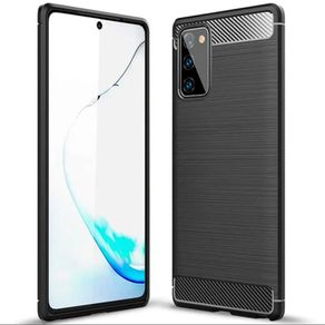 Shockproof Case For Samsung GALAXY NOTE 20 Carbon Fibre Effect Back Cover