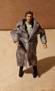 Star Wars Han Solo Trench Coat 3.75 " Scale From The New Vintage Wave As New Out Of Pack