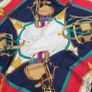 RICHEL (Paris) Red and Navy "Riding Gear" 100% Silk Scarf - Valued at 455euro Image 3