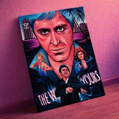 Unique Scarface Canvas Poster - FREE POST