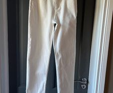 No2moro Juliet 3/4 Denim Jean - 25" Leg White Jeans Size 8