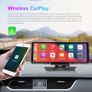 Car Mirror Video Recording Carplay & Android Auto Wireless Connection GPS Navigation Dashboard DVR AI Voice Image 2