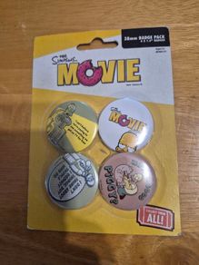 The Simpsons Movie Badge Set  - 2007