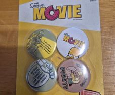 The Simpsons Movie Badge Set  - 2007