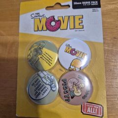 The Simpsons Movie Badge Set  - 2007