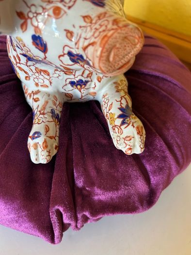 Antique Imari Porcelain Resting Pig