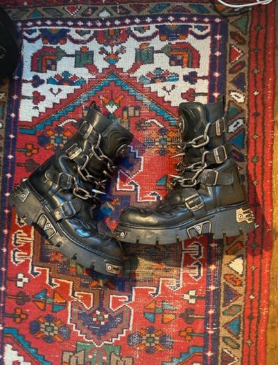 New Rock Reactor Leather boots