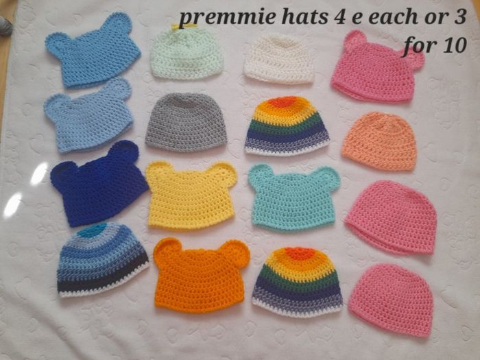 Handmade premature baby cardigans