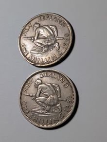New Zealand Shillings x2