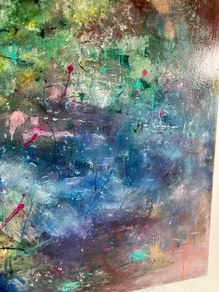 Original Irish Art Pondscape Abstract Art