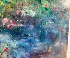 Original Irish Art Pondscape Abstract Art