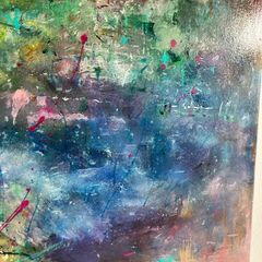 Original Irish Art Pondscape Abstract Art