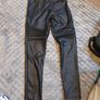 Black High Waisted Stitched Leggings Image 4