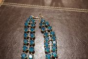 Blue crystal earrings