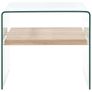 Coffee Table Clear 50x50x45 cm Tempered Glass Image 2