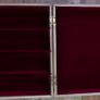 Vintage Wooden case for military medals, display case, lined with velvet 15" x 14" Image 8