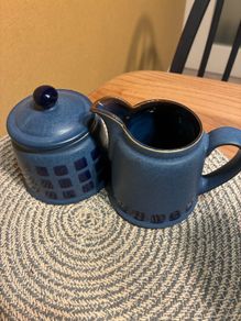 Denby milk and sugar