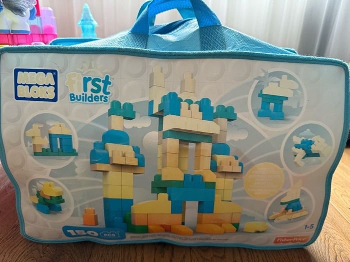 Mega Bloks Table and Two bags of bloks