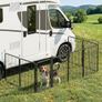 8 Panel Dog Pen, High 80cm Puppy Play Pen Indoor/Outdoor, Portable Detachable Pet Exercise Playpen, Pet Run Enclosures for Puppies, Cats, Rabbits and Other Animals Image 9