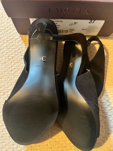 Carvela black Suede black heels