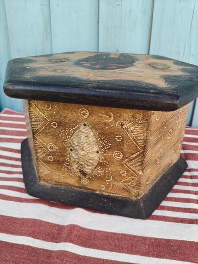 Carved Wooden Box