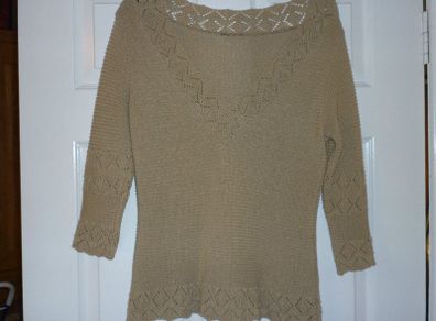 H&m Ribbed  V-neck Jumper Sweater Beige Ivory Medium. Bnwot  H&M Toulouse.