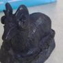Hand Carved Soapstone Large RAM Sculpture By AARD V ARK. Made In CANADA Image 8