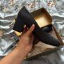 Clarks Navy Court Shoes Image 3