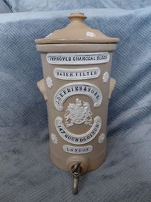 Antique ceramic Water Filter J.Defries & sons Gorgeous condition