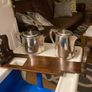 Sheffield plate silver art deco tea and coffee pots Image 3