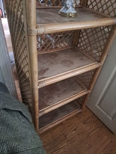 Vintage Cane Shelves Quality