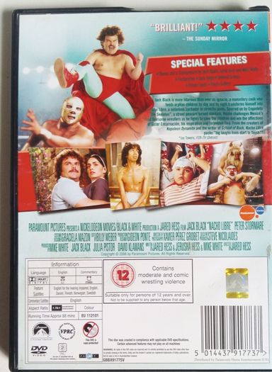 Nacho Libre [2006] Jack Black & Peter Stormare [1xDVD Movie]