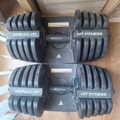 adjustable dumbells 5kg to 40kg and curling bar and plates