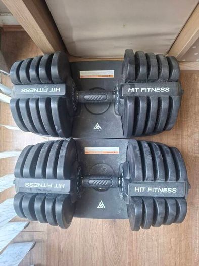 adjustable dumbells 5kg to 40kg and curling bar and plates