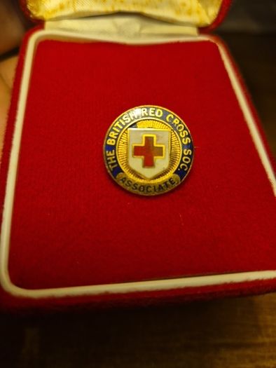 WW2 British Home Front Red Cross Society Associate Badge by J R Gaunt