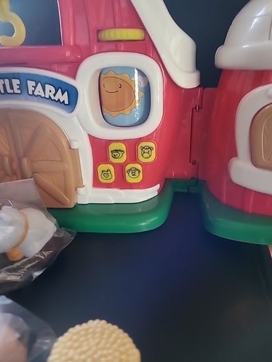 My Little Farm Ranch Barn Toy Play Set Animals Farmer Tractor Presc