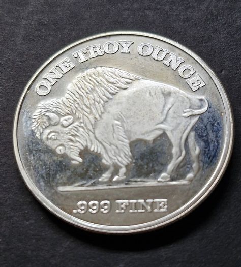 2002 Liberty Indian & Bufalo 1 oz .999 Silver Round