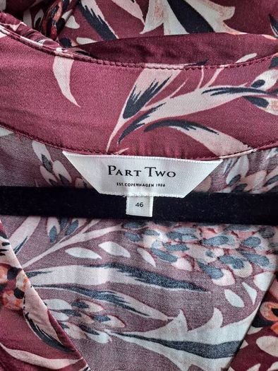Part Two burgandy dress size 46, UK 18