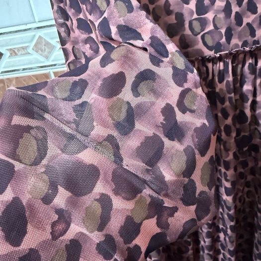Numph Leopard Dress - Size UK14