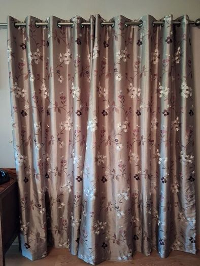 Curtains - 4 sets of 66 x 90 eyelet curtains