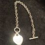 Please Return To Tiffany & Co. Sterling Silver Center Heart Tag Bracelet Image 5
