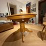 Extendable Solid Wooden Round Dining Table Image 3
