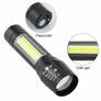 T6 COB LED USB Rechargeable Zoomable Flashlight Torch Lamp Light Image 4