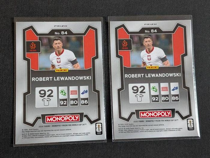 Monopoly Prizm Fifa World Cup 2026 Robert Lewandowski Poland Parallels
