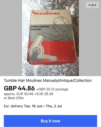 vintage 70s hairdryer retro cool