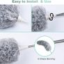 MULTIPLE COLOURS AVAILABLE | Extendable Microfiber Duster, Feather Duster with Extra Long 96 inches Telescopic Pole and Bendable Head, Image 8