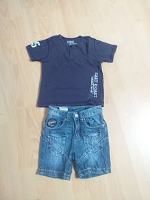 Benetton Boys shorts and Oqshkosh tee