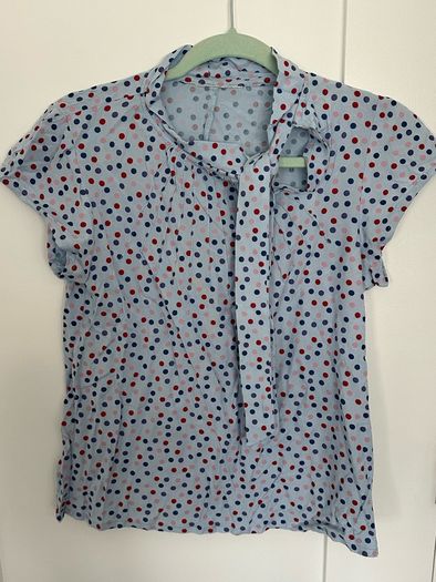 [clothes for adults] Stunning polka dot top with a bow, size M/10
