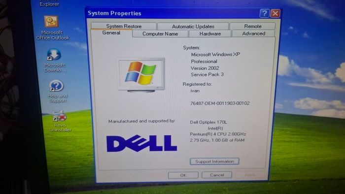 Dell Optiplex 170L Windows XP