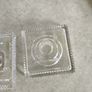Set Of 2 Galway Crystal Square Candleholder Or Night Light Holders. Image 8